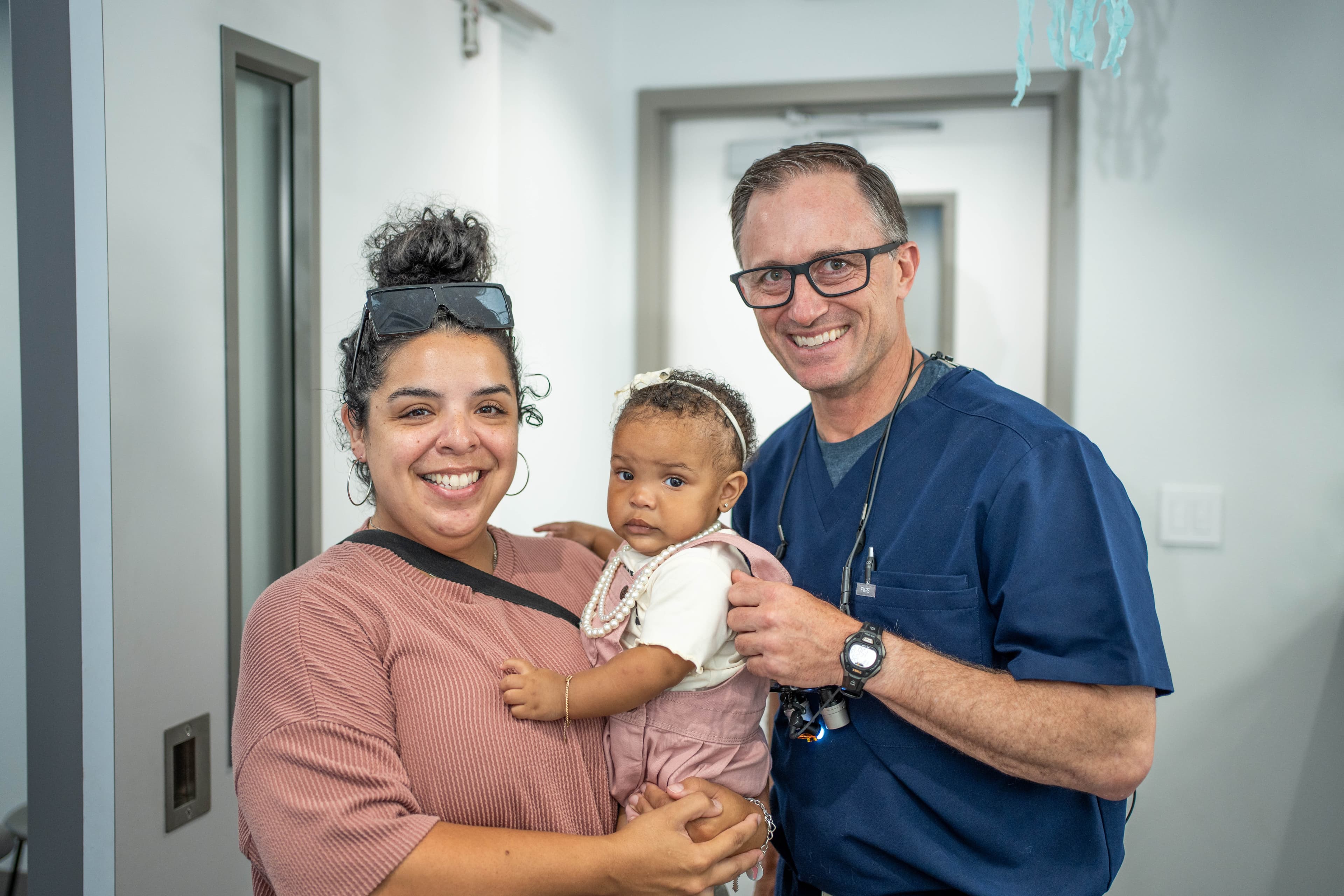 A KDC dentist with a family