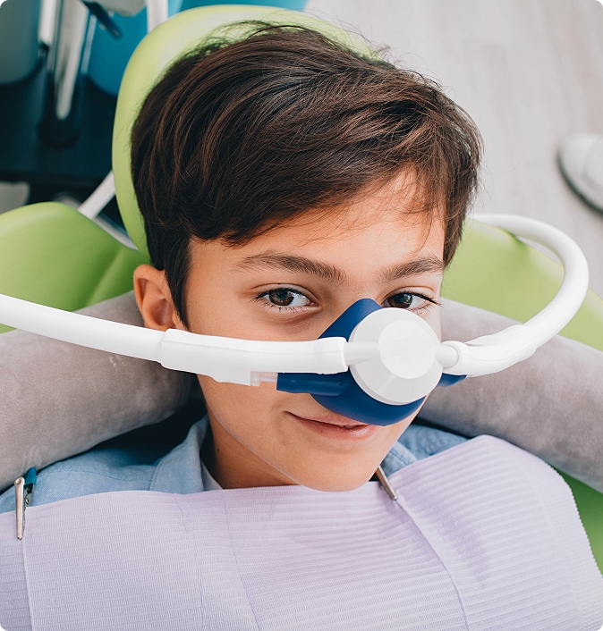 A relaxed patient receiving sedation dentistry at Kennedy Dental Care
