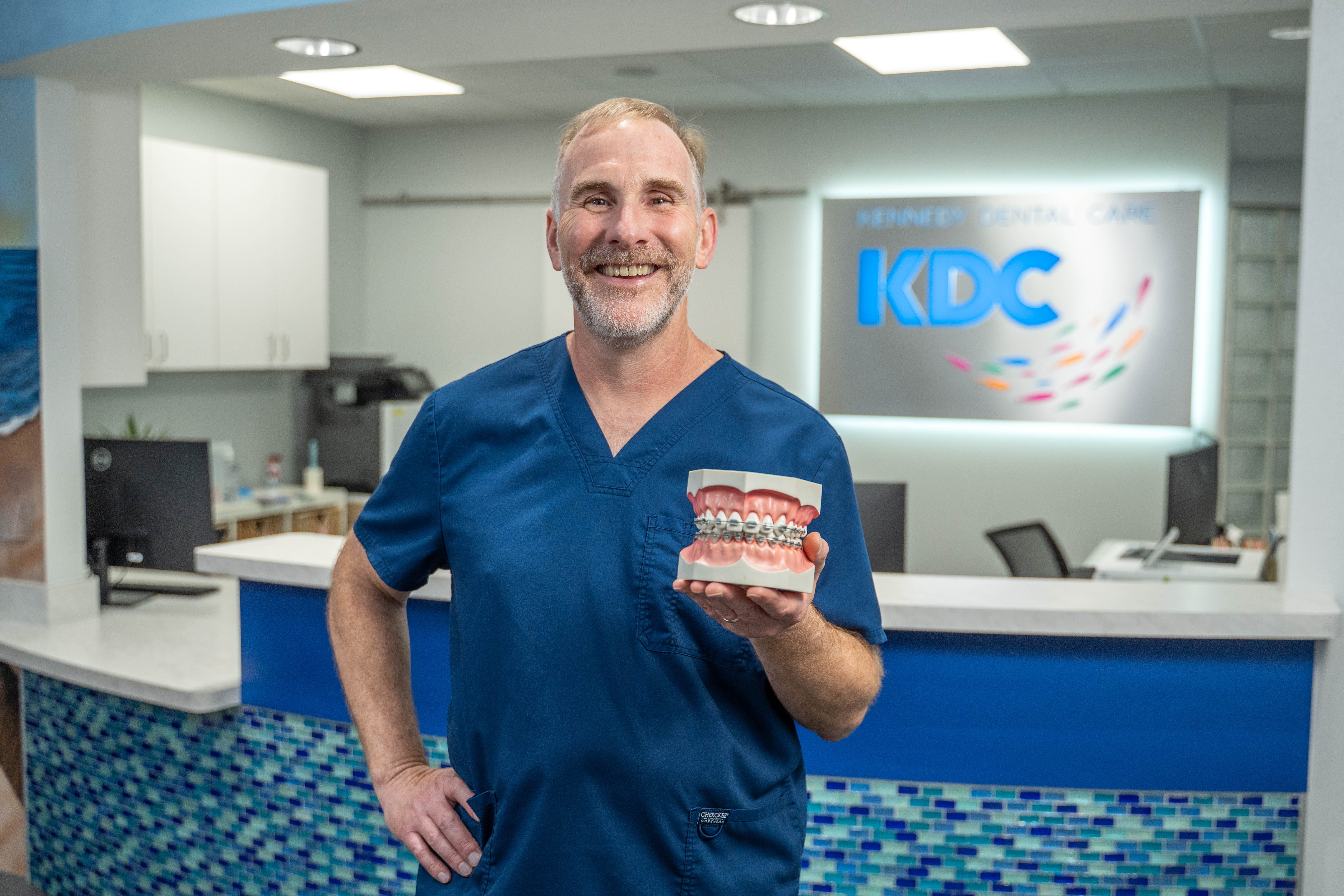 A happy patient at Kennedy Dental Care